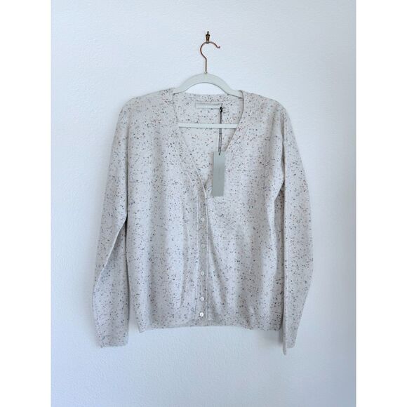 NWT Revolve One Gray Day Sloan 100% Cashmere Cardigan in Red & Blue Speckle Sz S - Picture 3 of 11